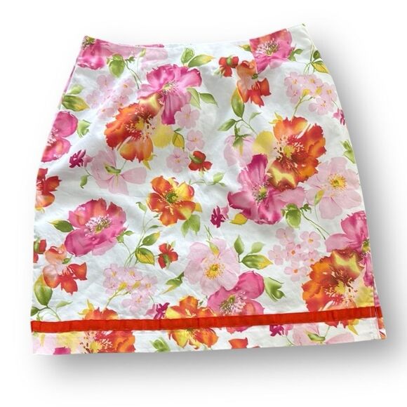 Dress Barn Floral Print Skirt size 10 - Picture 1 of 12